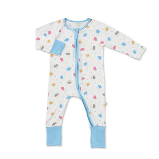 Simply Life Baby Long-sleeved Zipper Sleepsuit (Foldable Mittens & Footies)