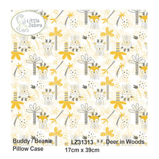 Buy deer-in-woods Little Zebra Soft Cotton Jersey Pillow Case - Buddy & Beanie Pillow