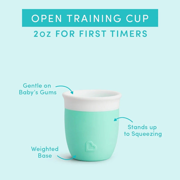 Munchkin C'EST SILICONE OPEN TRAINING CUP - MINT