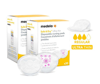 Medela Safe & Dry Ultra Thin Disposable Nursing Pads - 60pcs • Price »